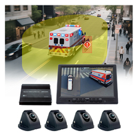MCY AI BSD Ahd 1080P Couverture des angles morts Système de caméra de voiture à vue d'oiseau à 360 degrés avec 4 caméras Fisheye à vue surround