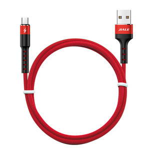 2.4A <span class=keywords><strong>Micro</strong></span> Sync 24AWG Đen bện dữ liệu USB điện thoại di động sạc nhanh cáp dữ liệu USB Loại C - Product Image 4