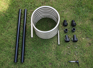 Bobina de acero inoxidable para bañera de hidromasaje calentada con leña, kit de bobina para calentamiento a leña, venta al por mayor para bañera de baño de hielo, inmersión en frío, bañera SPA exterior - Product Image 2