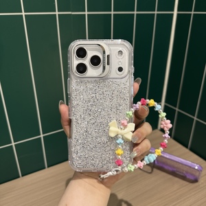 Funda Protectora para Teléfono MOTO G17 Power, con Brillantina Epoxi, Soporte para Cámara, Cadena de Perlas, TPU+PC, Resistente <span class=keywords><strong>a</strong></span> Impactos, <span class=keywords><strong>Precio</strong></span> Directo de Fábrica - Product Image 4