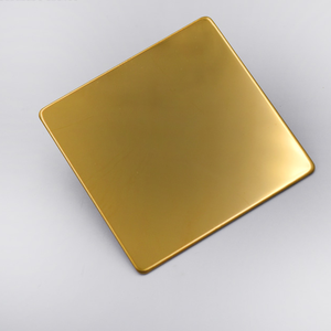 Prix bas Épaisseur de haute qualité 0.1-3mm Plaque de tôle en acier inoxydable miroir plaqué or pour la décoration architecturale - Product Image 2