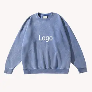 Wholesale Custom Oversized Boys Workout Blue Color Cotton Hoodies With String UK Style Daily Wear Fashion sweatshirt