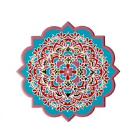 Sous-verre en céramique Mandala en gros d'usine, sous-verre absorbant en céramique imprimé sur mesure en forme de fleur pour boissons, décoration de table à la maison