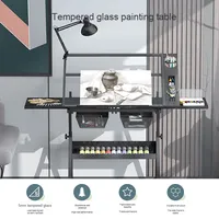 Table à dessin réglable en hauteur en verre Transparent de haute qualité pour meubles de maison scolaire