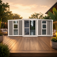 Maison conteneur en acier léger, design modulaire extensible, pour projets de construction d'appartements et de dortoirs, utilisation sur chantier