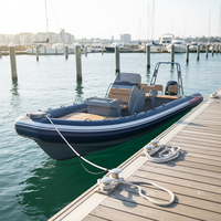 Malaisie 23ft Rhib700 aluminium rigide double coque Orca Hypalon/PVC bateaux gonflables