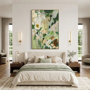 Floral Textured Oil <b>Painting</b> Modern Wall Art Canvas Original Hand Painted Artwork <b>for</b> Living Room Office Home Decorative Arts - Product Image 5