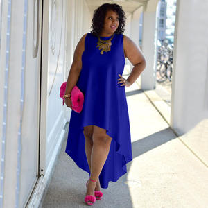 Trend produkte Neuheiten Modische Plus Size Ärmellose Sexy Rundhals ausschnitt Bequemes Freizeit kleid - Product Image 5