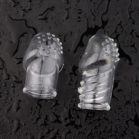 Pénis Extender Sleeve Préservatifs Réutilisables Silicone Gland Couverture Spike Dick Agrandissement Cock Ring Érection Sex Toys pour Hommes