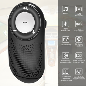 Altoparlante Bluetooth T828 per Parasole Auto <span class=keywords><strong>con</strong></span> Connessione Wireless per 2 Telefoni, Microfono e <span class=keywords><strong>Vivavoce</strong></span> Google - Product Image 5