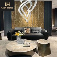 Personnalisation énorme canapé sectionnel moderne italien canapé sectionnel de luxe en cuir pour salon