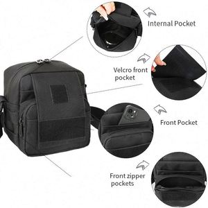 BSCI factory Custom Outdoor Shoulder <b>Bag</b> Tactical <b>MOLLE</b> Sling Chest Pack - Product Image 3