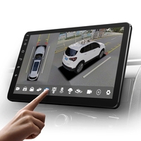 Système GPS Android HD 3D 2+32 Go 9''/10'' avec Caméra de Voiture AHD et Caméra de Voiture 360 pour Prado/Audi/Toyota/Honda
