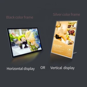 Tùy chỉnh khung nhôm hộp Đèn backlit dấu hiệu dọc hoặc ngang <span class=keywords><strong>menu</strong></span> hộp Đèn - Product Image 2