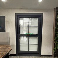 Ventana Corredera Vertical de Aluminio con Vidrio Templado, Aislante del Sonido, Resistente al Viento y a la Lluvia, para Balcón, Cocina o Sótano
