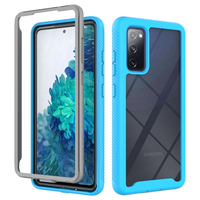 Pour Samsung Galaxy S20 FE Protection intégrale du corps antichoc avant coque arrière pour Samsung S20 21 23 24 FE avec cadre avant