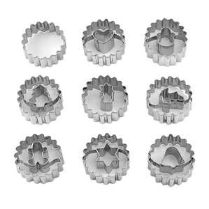 <span class=keywords><strong>Emporte</strong></span>-pièces en acier inoxydable Fondant de Pâques <span class=keywords><strong>Confiture</strong></span> creuse Forme irrégulière <span class=keywords><strong>Emporte</strong></span>-pièce Moule à biscuits Noël Ensemble de 9 pièces en stock - Product Image 5
