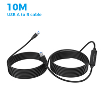 RSHTECH 5m 10m 15M USB 3,0 Cable a macho a B macho de alta velocidad para escáneres, impresoras, controladores duros externos de escritorio y más