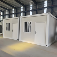 Cabane préfabriquée économique et portable, conteneur détachable, maison préfabriquée modulaire pour bureau