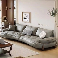 Luxuriöses Sofa-Set Wohnzimmermöbel Weißes Luxus-Ledersofa Modern für den Wohnbereich