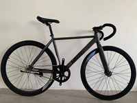 Vélo de course urbain 700C à vitesse unique, vélo à pignon fixe, cadre en acier, guidon en drop bar, vélo de route avec frein à pignon fixe