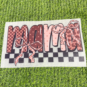 Transferencias DTF de Plastisol para <span class=keywords><strong>el</strong></span> Día de la Madre con Diseño de Lazos '<span class=keywords><strong>MAMA</strong></span>', Impresas en Serigrafía para Camisetas - Product Image 4