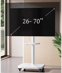 26-70 इंच फुल मोशन रोटेटेबल मोबाइल टीवी कार्ट फ्लोर मॉनिटर स्टैंड ऊंचाई समायोज्य टीवी ट्रॉली - Product Image 1