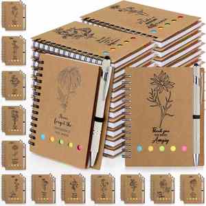 Vintage Thick Kraft Paper Coil Notebook Mini Diary Notebook Simple Spiral Notebook Gift Customization - Product Image 2