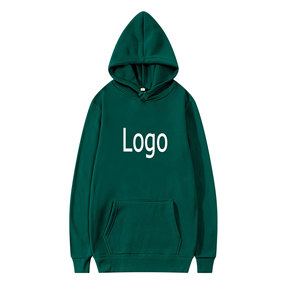 Spring Custom Printed Outdoor Casual Europe Style Fashion <strong>Green</strong> Color Cotton <strong>Hoodies</strong> <strong>Plain</strong> Long Sleeve Oversize Pullover <strong>Hoodies</strong> - Product Image 1