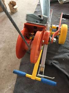 कम कीमत पोर्टेबल 2 सक्शन कप वैक्यूम ग्लास चलती ट्रॉली मशीन - Product Image 5