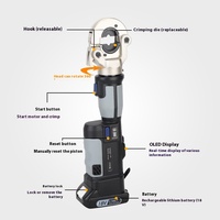 Mini pince à sertir électrique LS-300 rechargeable outils hydrauliques portables avec poignée droite affichage numérique petit pratique