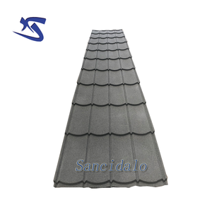 Tuiles de <span class=keywords><strong>toiture</strong></span> en métal revêtues de pierre de taille standard (forme <span class=keywords><strong>ondulée</strong></span>) / Tuiles de <span class=keywords><strong>toiture</strong></span> imperméables et résistantes aux acides en provenance du Shandong, Chine - Product Image 2