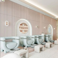 Chine Nail Supply Pas Cher Moderne Blanc Nail Spa Chaise Pédicure Chaise Pompe Magnétique Jet Couverture whirlpool
