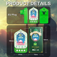 ZIKI TIME ZK-811 NOUVEAU Adaptateur Audio Islamique Plug-in pour Lecture Automatique 24h du Coran, Ruqyah et Zikir, Haut-parleur Coran et Hadith avec LED