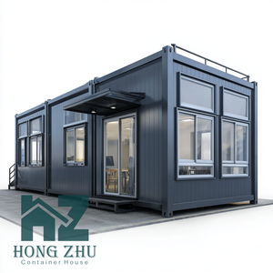 DYHZCE Exportation de Chine Design contemporain Cabine de chasse préfabriquée Abri en acier durable en milieu sauvage Commodités de base <span class=keywords><strong>Conteneur</strong></span> noir - Product Image 6