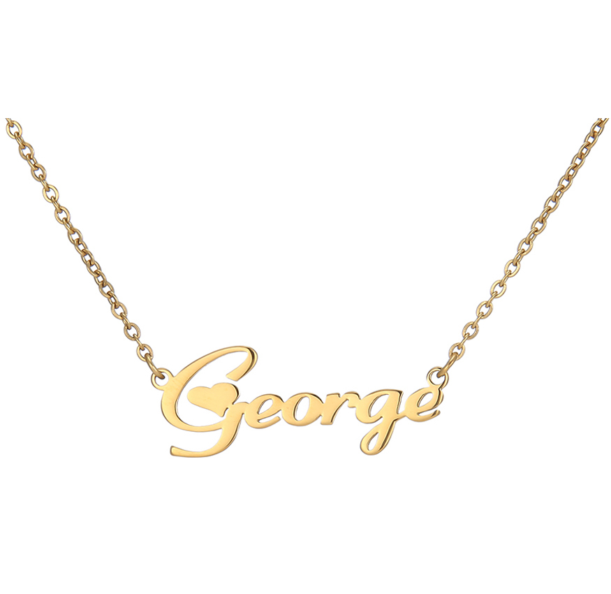 Золотое ожерелье из нержавеющей стали под заказ