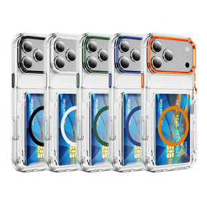 Funda Magnética para <span class=keywords><strong>iPhone</strong></span> con Ranuras para Tarjetas, Resistente a Impactos, con Soporte, para <span class=keywords><strong>iPhone</strong></span> 16 17 <span class=keywords><strong>Pro</strong></span> <span class=keywords><strong>Max</strong></span> - Product Image 1