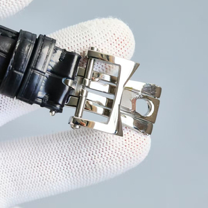 Reloj con Bisel de Diamantes, Caja Plateada, Resistente al Agua, Mecánico, con Reserva de Marcha y Fecha, Nuevo 2026, Reloj de Vestir de Lujo para Caballero, Correa de Cuero - Product Image 5