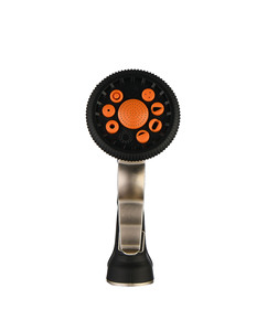 Ergonomic Portable Adjustable High-Pressure Metal Sprayer For Connector Multiple <strong>Spray</strong> Patterns Silver Body Garden Gun - Product Image 6