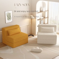 Canapé-lit en tissu pliable, canapé double usage pour salon et chambre à coucher, canapé simple à compression, fauteuil paresseux