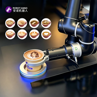 Machine à café automatique intelligente 24h/24, robot barista avec 2 bras robotiques, compatible SDK