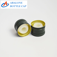 Capsules de bouteille en aluminium vertes pour huile d'olive, trois pièces, 31 mm x 24 mm