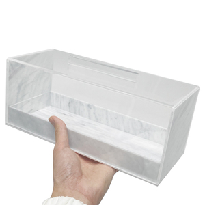Bandeja de Acrílico Ámbar para Postres con Tapa Transparente, Cúpula Rectangular para Pasteles, Exhibidor de Cupcakes, Caja de Servicio para Mostrador de Panadería - Product Image 6