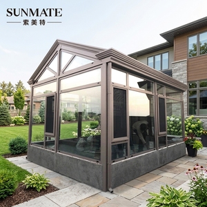 <span class=keywords><strong>Kit</strong></span> de véranda solaire en aluminium <span class=keywords><strong>sur</strong></span> <span class=keywords><strong>mesure</strong></span> pour le marché des États-Unis et du Canada, avec double vitrage, pour patio, jardin et villa résidentielle - Product Image 1