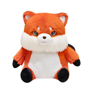 Vente flash - Peluche - Compagnon réconfortant - Peluche ultra douce - Animaux de dessin animé assis de 28 <span class=keywords><strong>cm</strong></span> - Renard rouge - Product Image 1