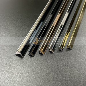 LL135 Tile Edge Trim <b>Corner</b> T Shape Stainless Steel Metal PVD Coating Waterproof Durable Decorative Colorful Wall Tile Apartment - Product Image 6