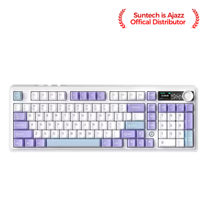 Clavier mécanique DIY Ak980 Gift Switch V2 (violet-blanc-bleu d'usine) Tri-mode avec écran OLED et RGB - Product Image 3