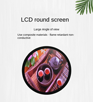 Écran LCD IPS haute luminosité 15,7/23,6 pouces avec écran tactile PCAP, fréquence de rafraîchissement 120 Hz, entrée 2.1, montage mural, TFT circulaire