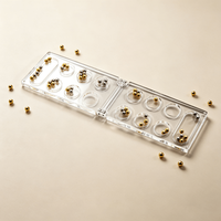 Jeu de société Mancala moderne en acrylique, pliable et portable, ensemble de table décoratif, cadeau pour soirée de jeux