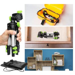<span class=keywords><strong>Huepar</strong></span> TPD05 Trépied réglable en aluminium 1kg pour caméra de niveau laser avec tête panoramique à 3 voies 1/4 "-20 Mini trépied de niveau à vis - Product Image 2